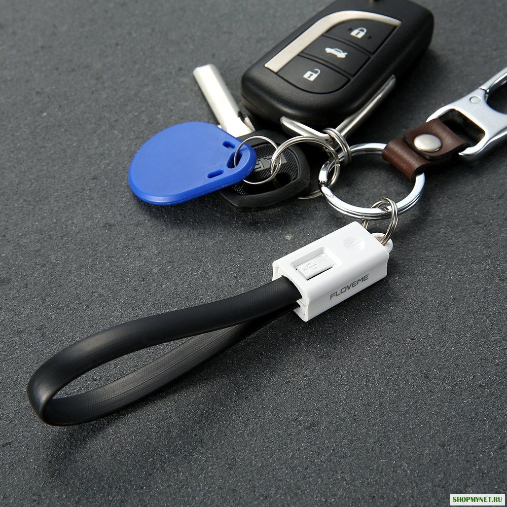 FLOVEME 20см Брелок быстрая зарядка Micro USB кабель для передачи данных для Samsung Xiaomi Huawei